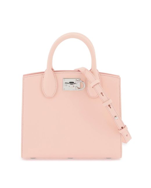 Ferragamo Pink Studio Box (S) Handbag