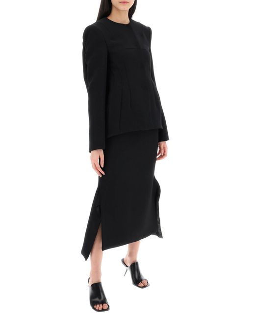 Sportmax Black "Tailored And Cocoon-Shaped