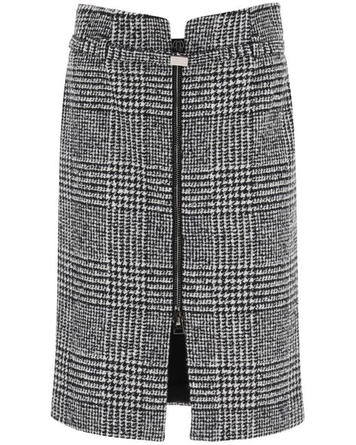 Tom Ford Gray Wool Skirt