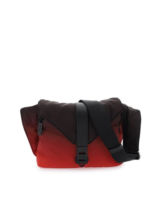 FERRAGAMO: Ferrgamo bag in nylon with logo - Red