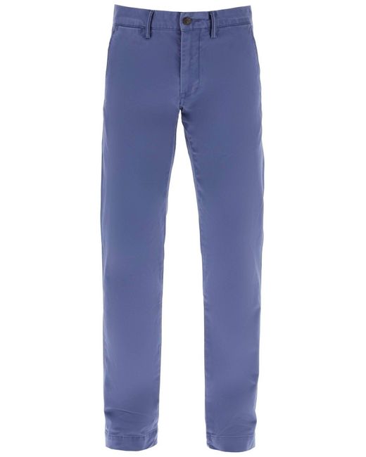 Pantaloni Chino In Cotone di Polo Ralph Lauren in Blue da Uomo