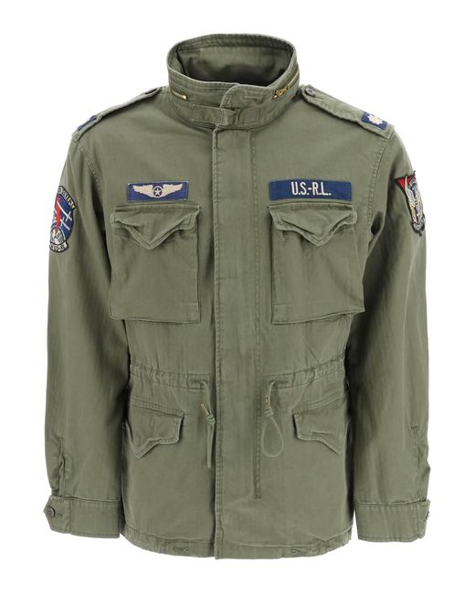 Polo Ralph Lauren Cotton Twill Field Jacket in Green for Men Lyst Canada