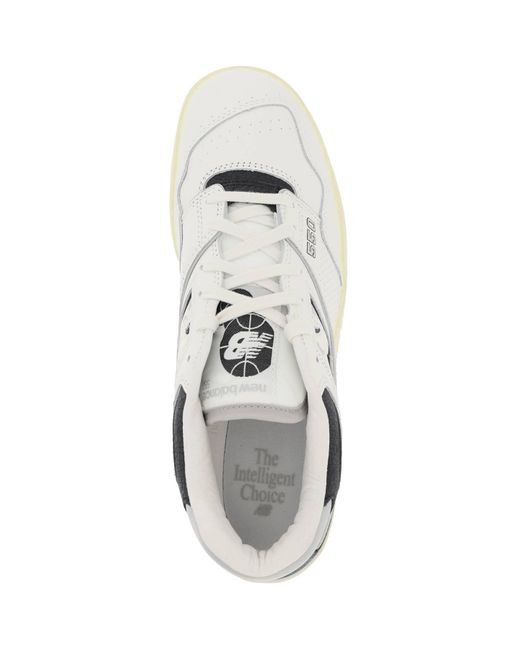 New Balance White Vintage-Effect 550 Sneakers