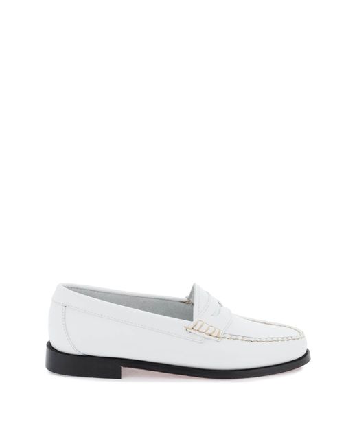 G.H.BASS White Weejuns Penny Loafers