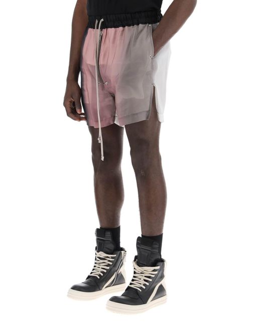 Rick Owens Pink Bela Bermuda Shorts for men