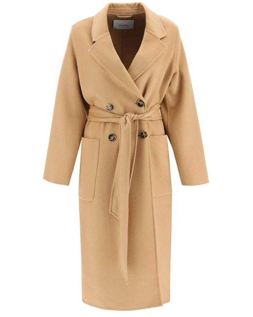 IVY & OAK Natural Ivy Oak 'celia Rose' Double Wool Coat