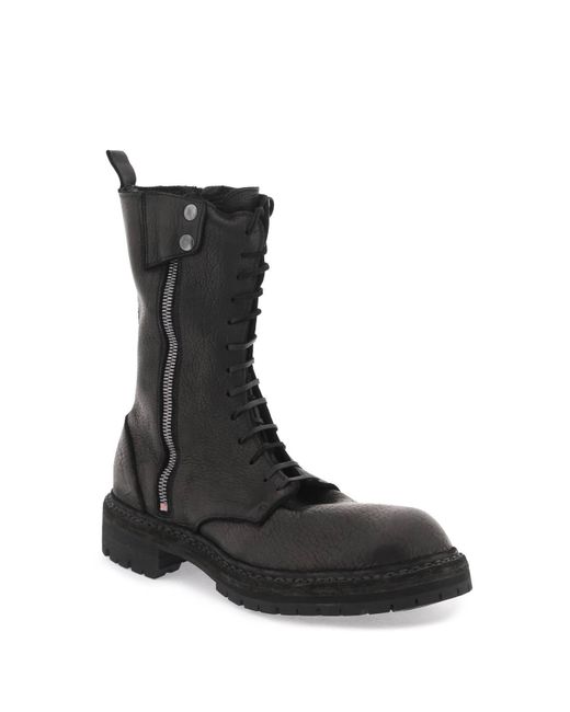 Guidi Black "Hammered Leather E01 for men