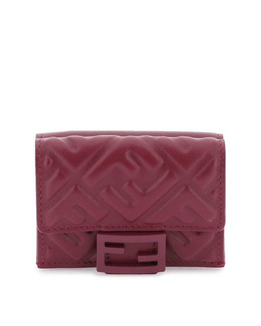 Fendi Purple Micro Wallet Baguette