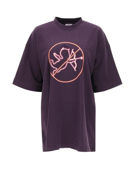Vetements Purple 'no Time For Romance' T-shirt