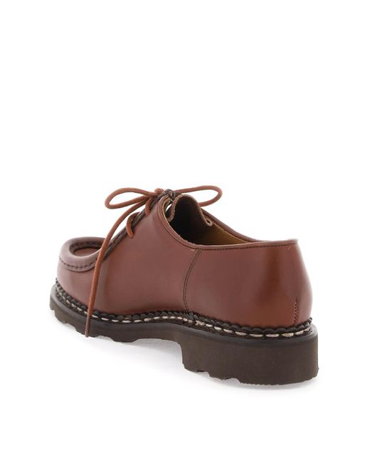 Paraboot Brown "Leather Michael Derby Shoe