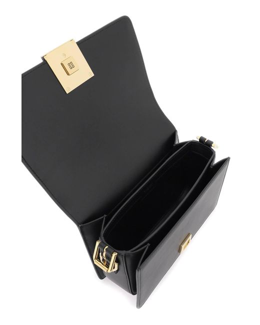 Givenchy Black Medium '4g' Box Leather Crossbody Bag