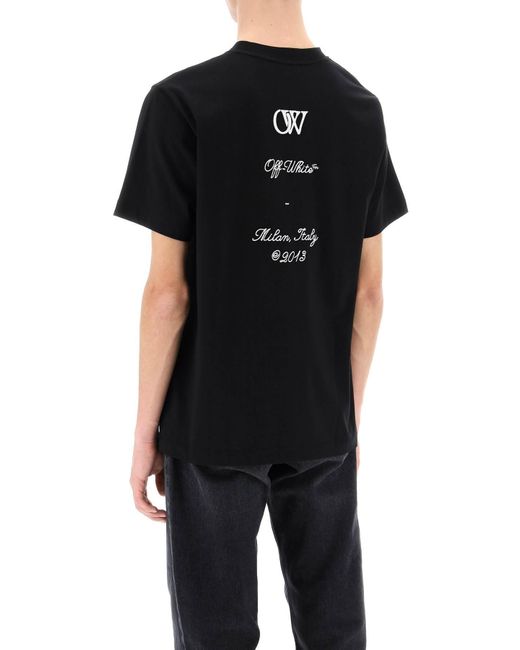 Off-White c/o Virgil Abloh Black Crew-Neck T-Shirt With 23 Logo for men