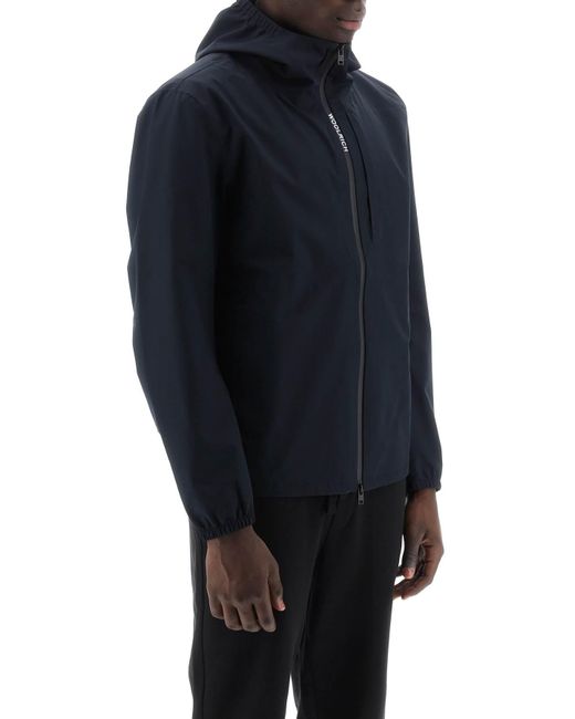 Woolrich Blue Pacific Jacket In Tech Softshell for men