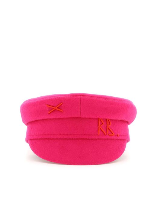 Ruslan Baginskiy Wool Rb Baker Boy Hat in Fuchsia (Pink) Lyst Australia