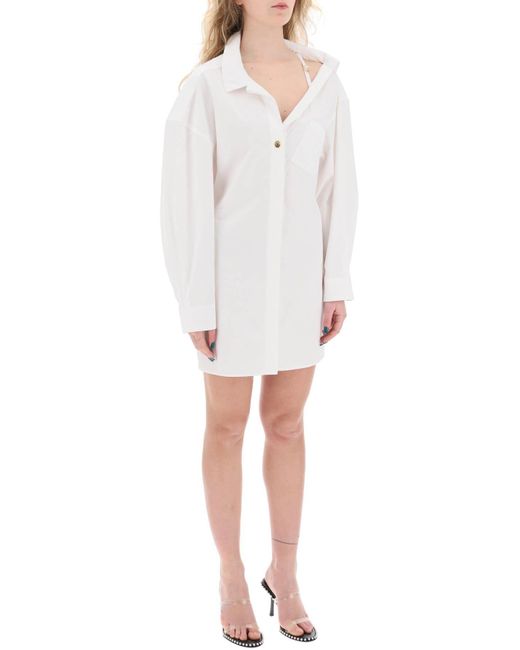 Jacquemus White "The Mini Shirt Dress Chemise G