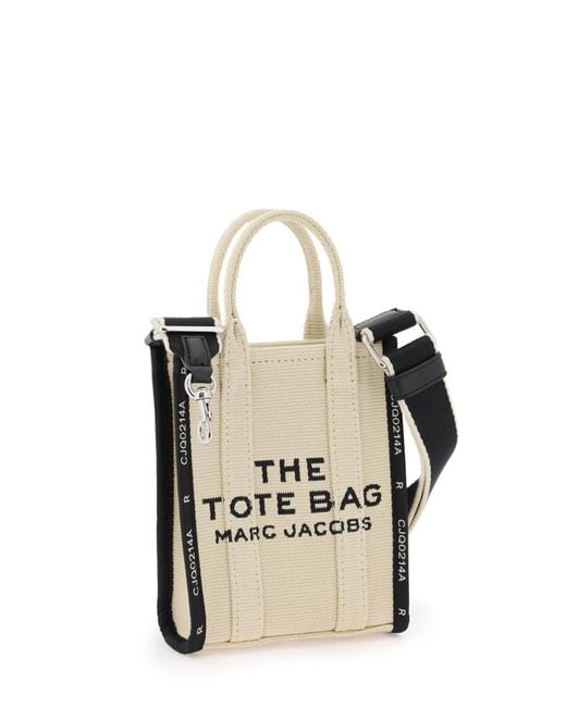 Marc Jacobs Black The Jacquard Mini Tote Bag
