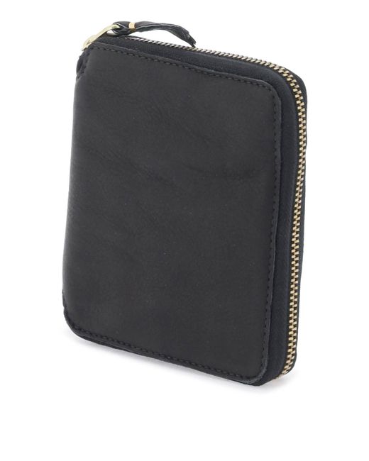 Comme des Garçons Black Comme Des Garcons Wallet Washed Leather Zip-around Wallet for men