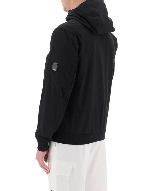 C P Company Black Hooded Jacket In C.p. Shell-r for men