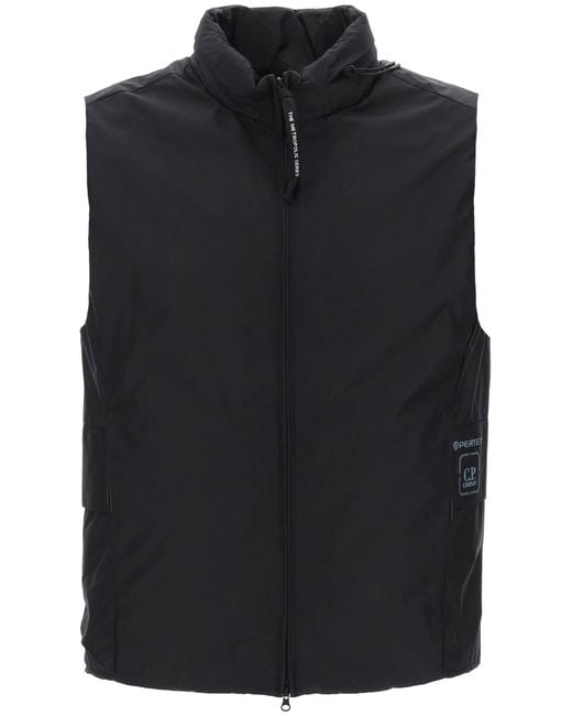C P Company Black Pertex Sleeveless Jacket for men
