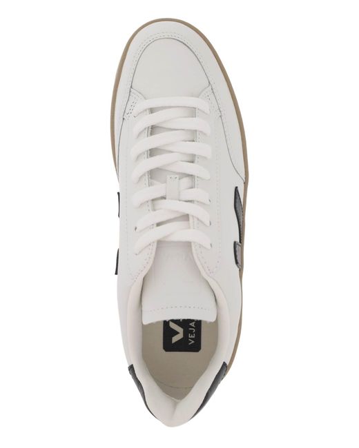 Veja White Leather V-12 Sneakers
