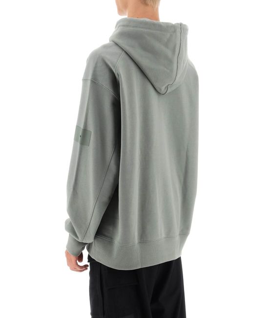 Y-3 Gray Y 3 Hoodie In Cotton French Terry for men