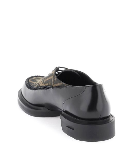Fendi Gray 'frame' Lace-up Shoes for men