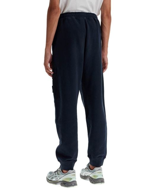 Blue stone island joggers hotsell