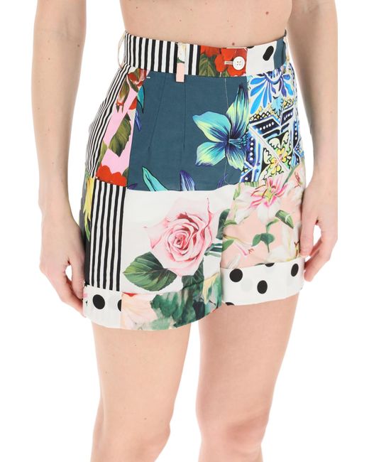 Dolce \u0026 Gabbana Cotton Patchwork Shorts 