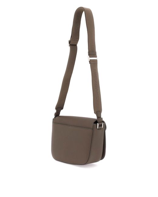 Ferragamo Brown Flame Shoulder Bag (medium) for men