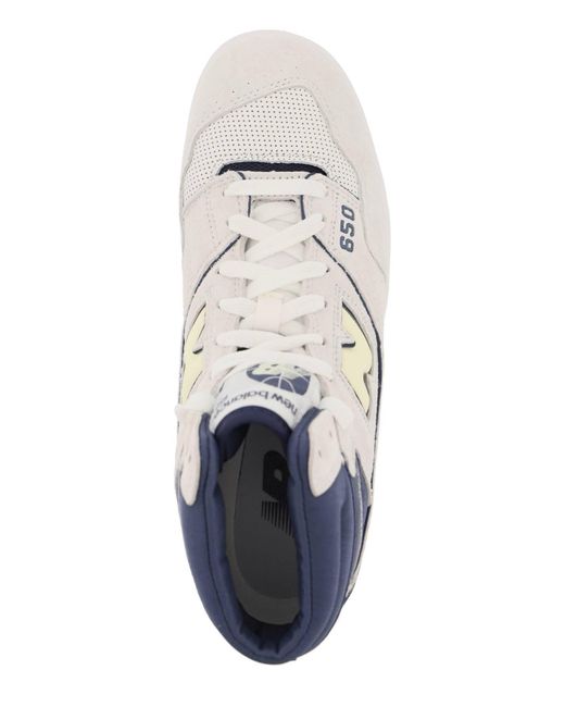 New Balance White 650 Sneakers for men