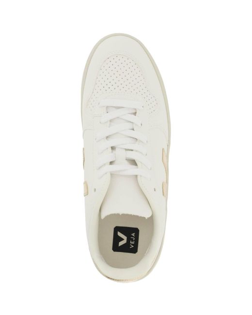 Veja White V-10 Lace-up Sneakers