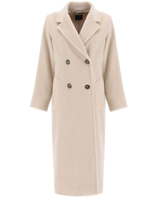 Weekend by Maxmara Natural 'zufolo' Double-breasted Coat