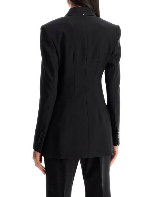 Sportmax Black 'Adamo Double-Breasted Stretch Wool