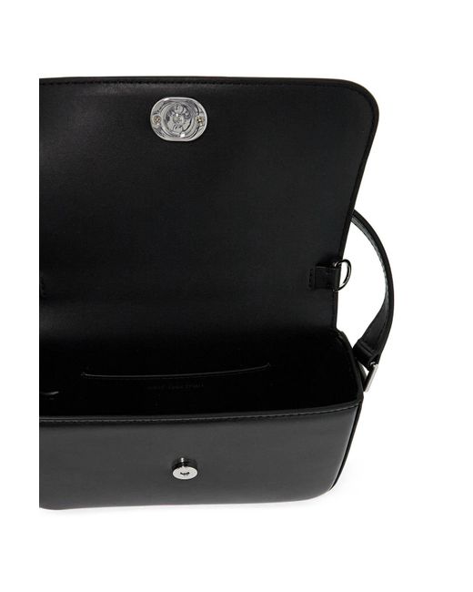 Self-Portrait Black Smooth Leather Micro Handbag