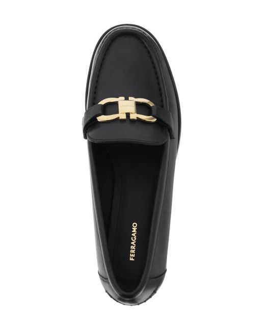 Ferragamo Gancini Loafers in Black Lyst UK