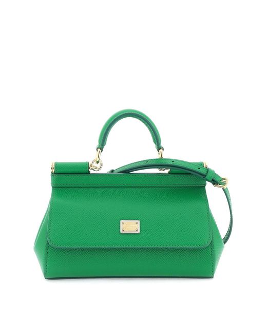 Dolce & Gabbana Green Sicily Small Handbag