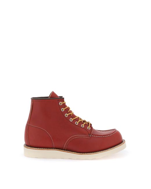 Red Wing Red Classic Moc Ankle Boots for men