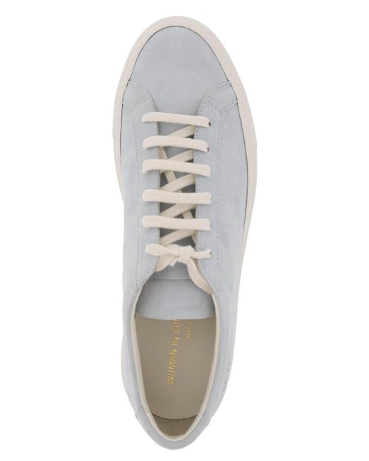 Common Projects White Suede Original Achilles Sneakers