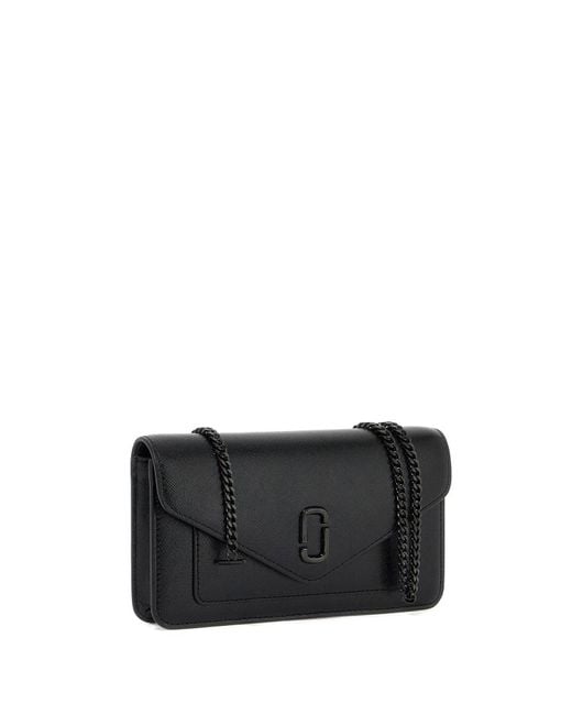 Marc Jacobs Black Mini Crossbody Chain Wallet Bag
