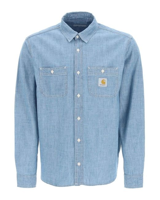 Carhartt WIP Blue Clink Regular Fit Shirt for men