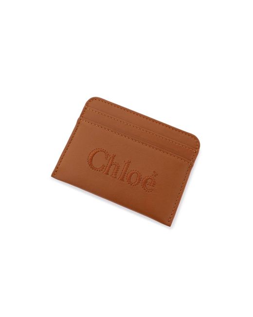 Chloé Brown Chloe' Sense Card Holder