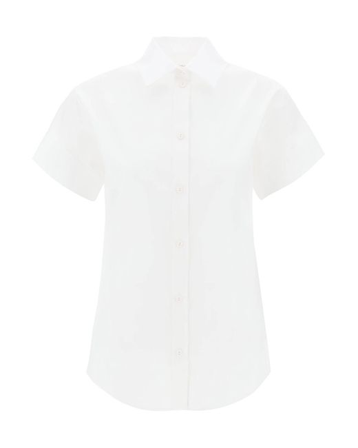 Camicia A Manica Corta 'Oriana' di Max Mara in White