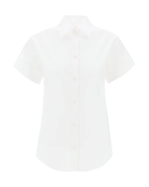 Max Mara White 'Oriana' Short-Slee