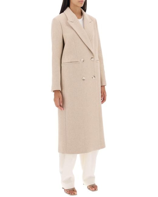 IVY & OAK Natural Cayenne Double-breasted Wool Coat