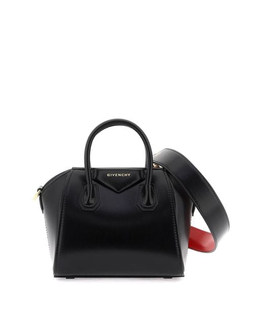 Givenchy Black Box Leather 'antigona Toy' Bag