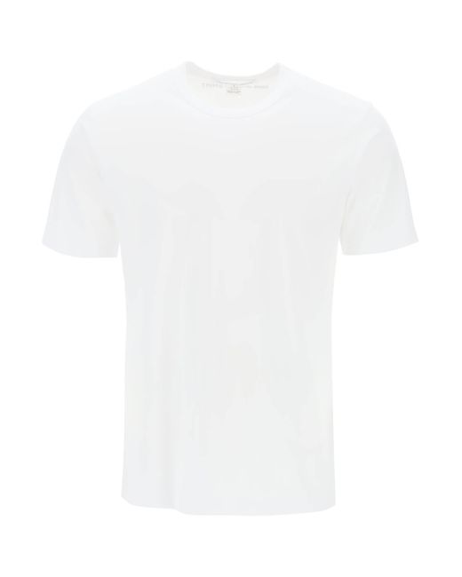 Comme des Garçons White Comme Des Garcons Shirt Logo Print T-Shirt for men