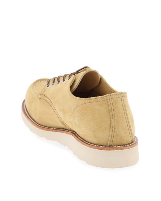 Red Wing Natural Wing Shoes Laced Moc Toe Oxford for men