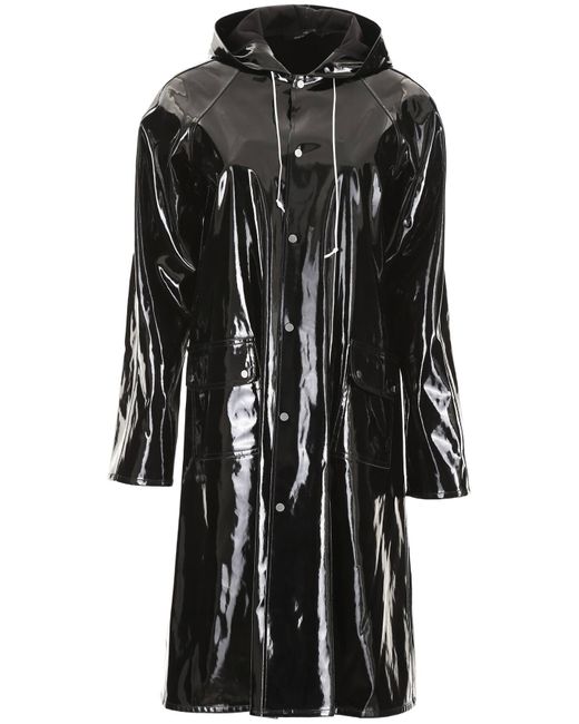 ROKH Black Vinyl Raincoat
