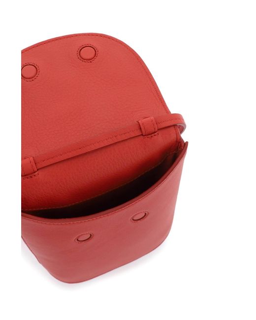SAVETTE Red Tondo Pouch Bag