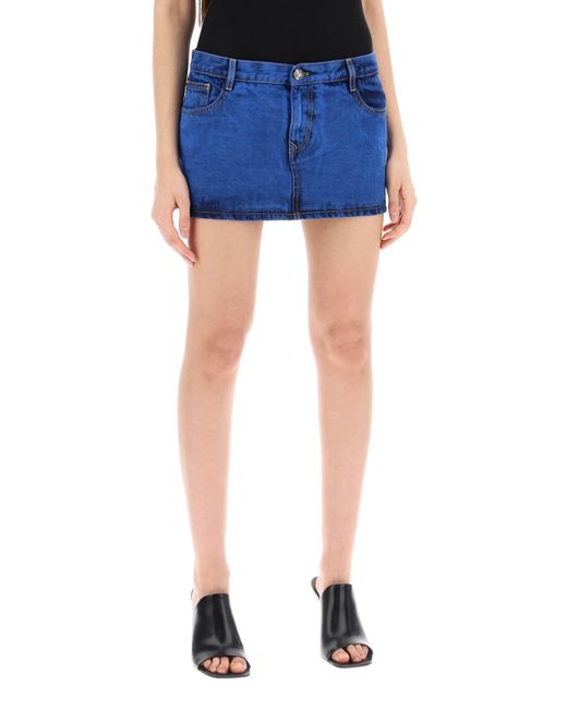 Vivienne Westwood Blue Denim Foam Mini Skirt For